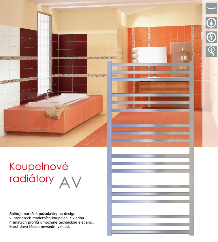 Koupelnové radiátory Bitherm AV